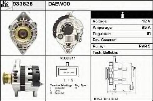 EDR 933828 - Alternator furqanavto.az