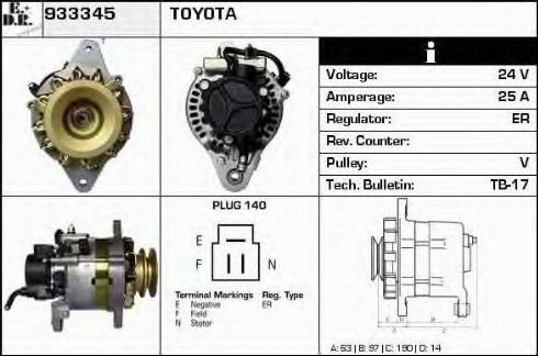 EDR 933345 - Alternator furqanavto.az