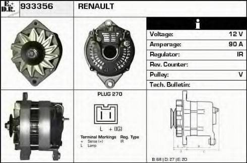 EDR 933356 - Alternator furqanavto.az