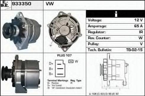 EDR 933350 - Alternator furqanavto.az