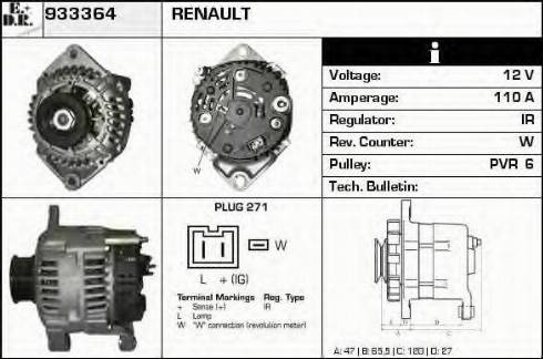 EDR 933364 - Alternator furqanavto.az