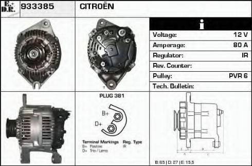 EDR 933385 - Alternator furqanavto.az