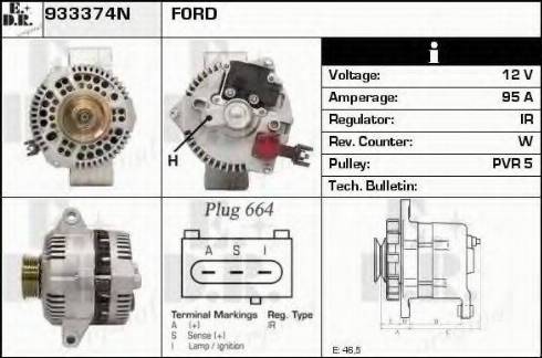 EDR 933374N - Alternator furqanavto.az