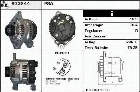 EDR 933244 - Alternator furqanavto.az