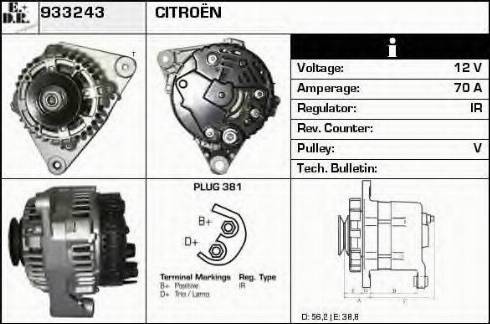 EDR 933243 - Alternator furqanavto.az