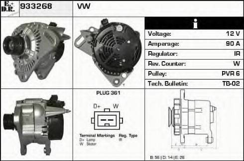 EDR 933268 - Alternator furqanavto.az