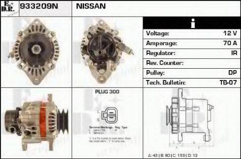 EDR 933209N - Alternator furqanavto.az