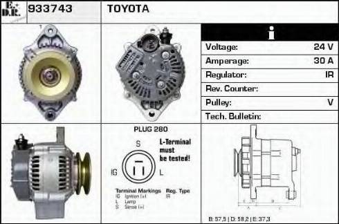 EDR 933743 - Alternator furqanavto.az