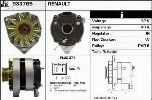 EDR 933765 - Alternator furqanavto.az