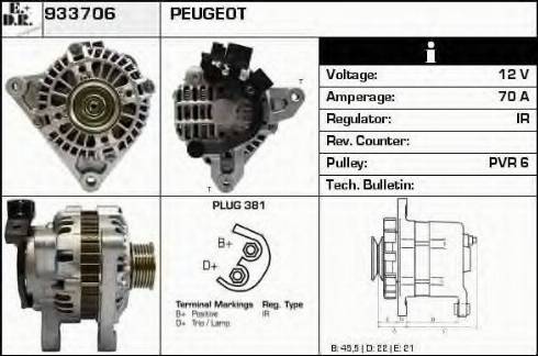 EDR 933706 - Alternator furqanavto.az