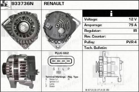 EDR 933736N - Alternator furqanavto.az