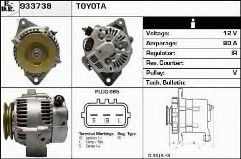 EDR 933738 - Alternator furqanavto.az