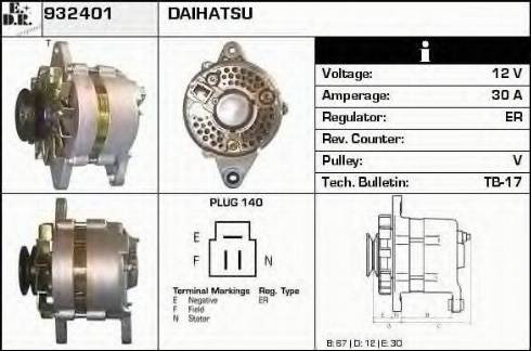 EDR 932401 - Alternator furqanavto.az