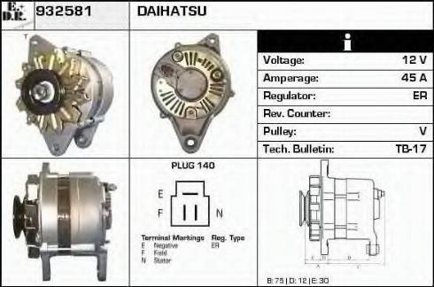 EDR 932581 - Alternator furqanavto.az