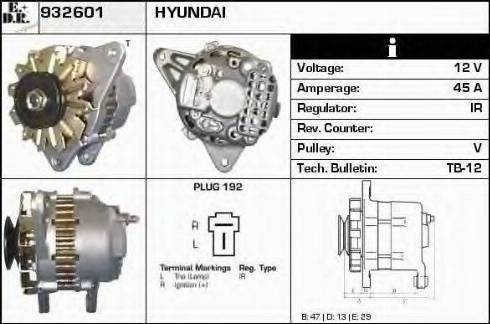 EDR 932601 - Alternator furqanavto.az