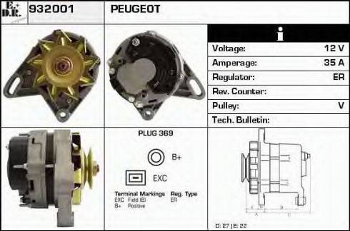 EDR 932001 - Alternator furqanavto.az