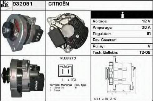 EDR 932081 - Alternator furqanavto.az