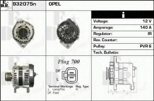 EDR 932075N - Alternator furqanavto.az