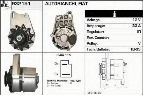 EDR 932151 - Alternator furqanavto.az