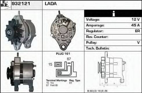 EDR 932121 - Alternator furqanavto.az