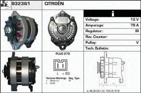 EDR 932361 - Alternator furqanavto.az