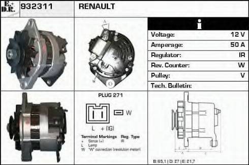 EDR 932311 - Alternator furqanavto.az