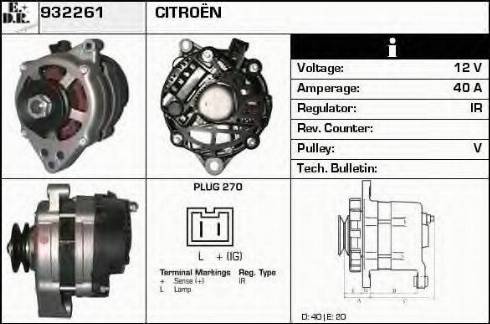 EDR 932261 - Alternator furqanavto.az