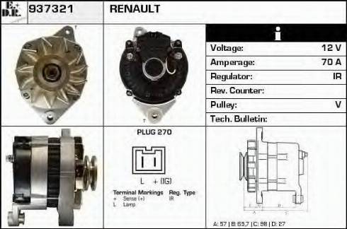 EDR 937321 - Alternator furqanavto.az