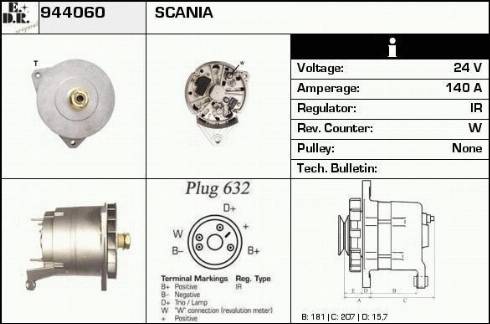 EDR 19092704 - Alternator furqanavto.az