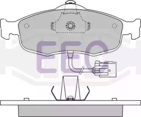 EEC BRP0802 - Əyləc altlığı dəsti, əyləc diski furqanavto.az