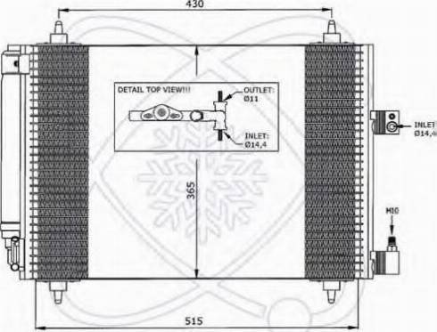 EACLIMA 30C0058 - Kondenser, kondisioner furqanavto.az