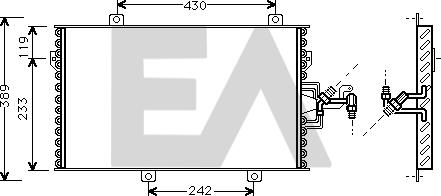 EACLIMA 30C25007 - Kondenser, kondisioner furqanavto.az