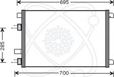 EACLIMA 30R0056 - Kondenser, kondisioner furqanavto.az