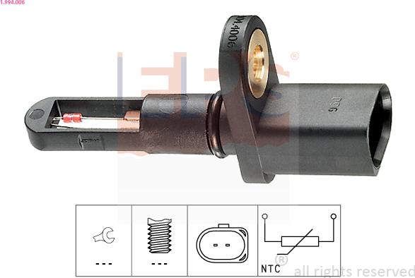 EPS 1.994.006 - Sensor, giriş havasının temperaturu furqanavto.az