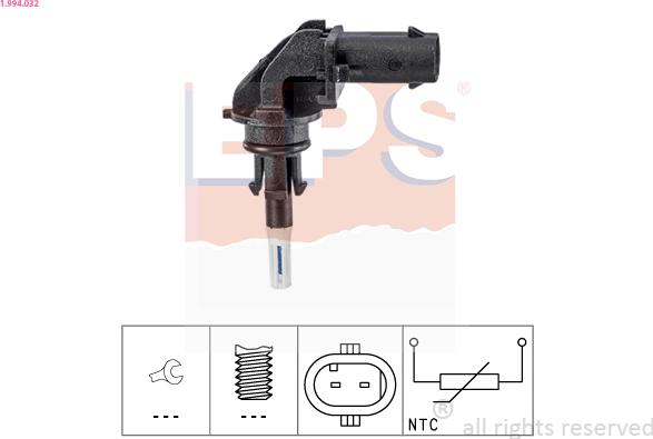 EPS 1.994.032 - Sensor, giriş havasının temperaturu www.furqanavto.az