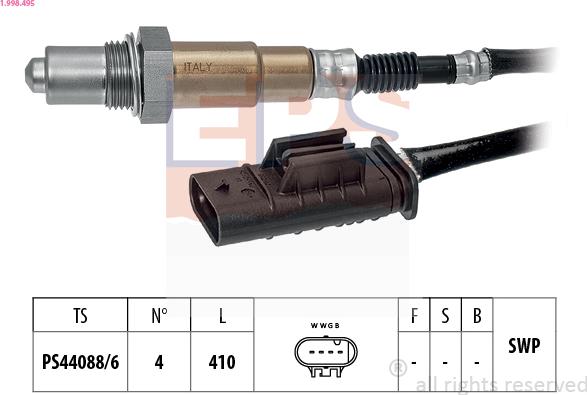 EPS 1.998.495 - Lambda Sensoru www.furqanavto.az