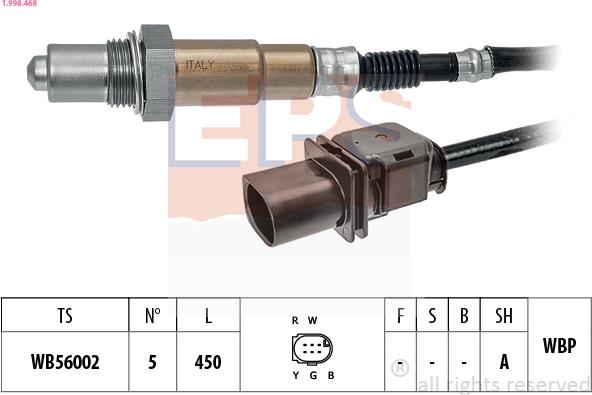 EPS 1.998.468 - Lambda Sensoru www.furqanavto.az