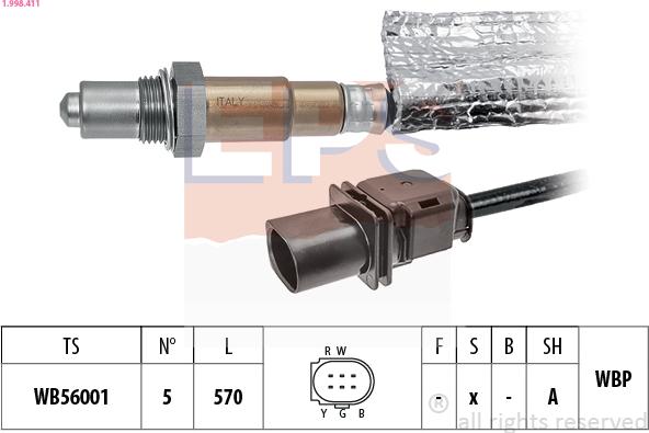 EPS 1.998.411 - Lambda Sensoru furqanavto.az