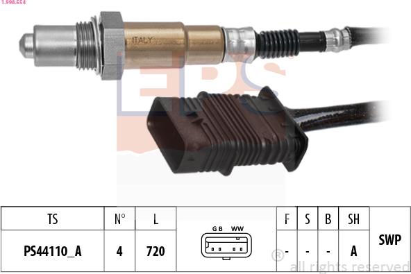 EPS 1.998.554 - Lambda Sensoru furqanavto.az