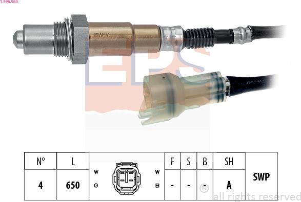 EPS 1.998.563 - Lambda Sensoru furqanavto.az