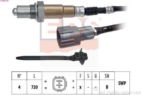 EPS 1.998.539 - Lambda Sensoru furqanavto.az