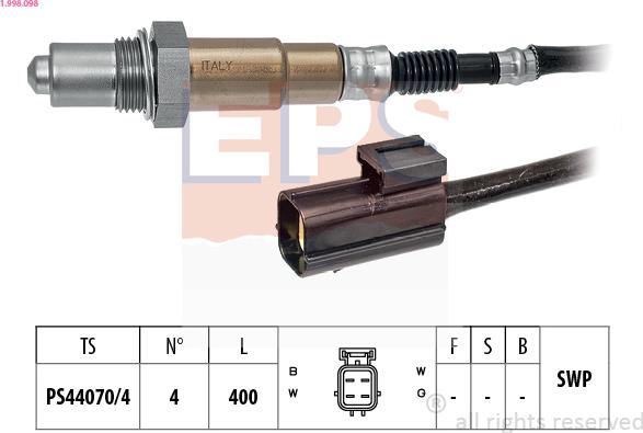 EPS 1.998.098 - Lambda Sensoru furqanavto.az