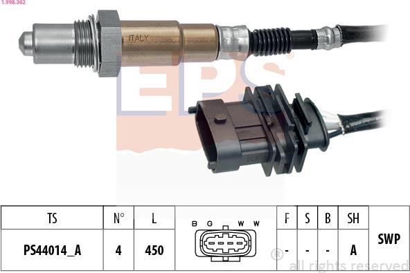 EPS 1.998.362 - Lambda Sensoru furqanavto.az