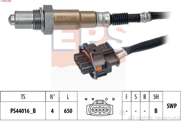 EPS 1.998.385 - Lambda Sensoru furqanavto.az