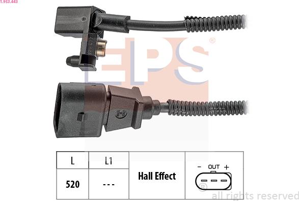 EPS 1.953.443 - Sensor, krank mili nəbzi furqanavto.az