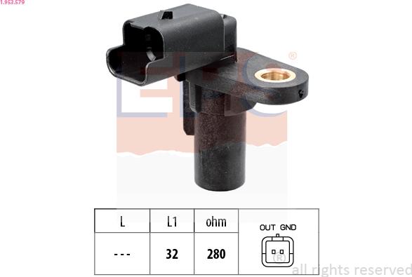 EPS 1.953.579 - Sensor, krank mili nəbzi furqanavto.az