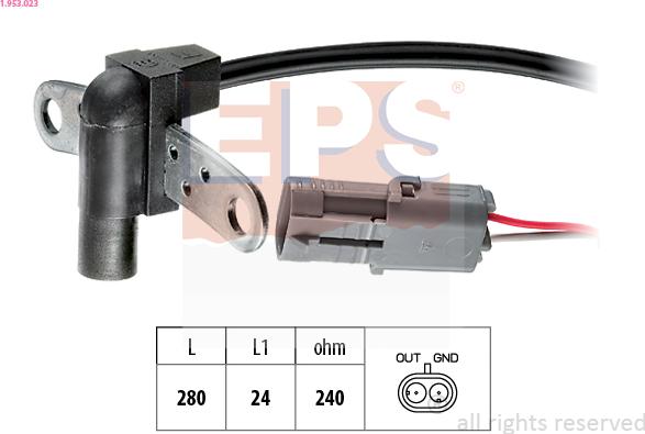 EPS 1.953.023 - Sensor, krank mili nəbzi furqanavto.az