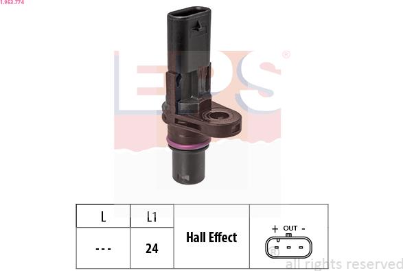 EPS 1.953.774 - Sensor, eksantrik mili mövqeyi www.furqanavto.az