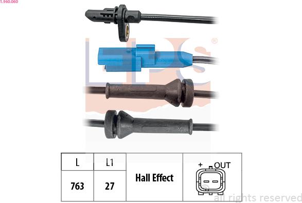 EPS 1.960.060 - Sensor, təkər sürəti furqanavto.az