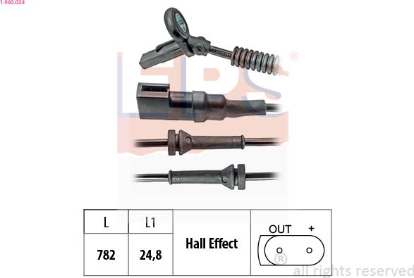 EPS 1.960.024 - Sensor, təkər sürəti furqanavto.az